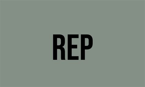 what are reps slang